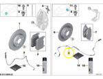 Sensor Pastilha Freio Bmw 320i G20 2019 A 2024 Traseiro Original - Imagem 3