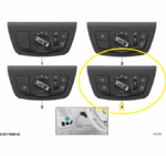 Botão Comando Chave Luz Farol Bmw X4 M40 G02 2019 2020 2021 2022 - Imagem 2