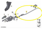 Guia Suporte Cabo Freio Mao Bmw M235i 2014 A 2017 Esquerdo - Imagem 2