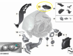 Tampa Capa Protetora Farol Bmw M5 F10 2013 2014 A 2017 Oem - Imagem 2