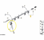 Bico Injetor Combustivel Bmw 1m Coupe E82 N54 2011 2012 Oem - Imagem 2