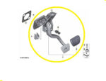 Pedal Freio Bmw 320i G20 2019 2020 2021 2022 Original - Imagem 3