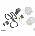 Capa Rolamento Tensor Correia Bmw 1m Coupe E82 N54 2011 2012 - Imagem 2