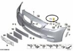 Tampa Esguicho Farol Parachoque Bmw M5 F10 2013 A 2017 Oem - Imagem 2