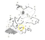 Mangueira Radiador Bateria Porsche Taycan Turbo 2021 a 2024 - Imagem 2