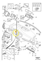Moldura Central Painel Tabelier Volvo Xc90 T6 2017 A 2021 - Imagem 2