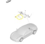 Chicote Diferencial Porsche Taycan Turbo 2021 2022 2023 2024 - Imagem 2
