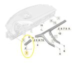 Acabamento Moldura Painel Porsche Taycan 2021 a 2024 Esquerdo - Imagem 2