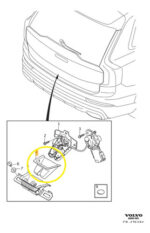 Capa Acabamento Fechadura Porta Malas Volvo Xc60 2019 A 2023 - Imagem 2
