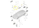 Luz Led Cortesia Quebra Sol Teto Porsche Taycan 2021 a 2024 - Imagem 2
