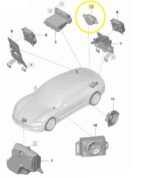 Sirene Sensor Estacionamento Porsche Taycan Turbo 2021 2024 - Imagem 2