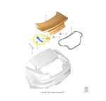 Dobradiça Tampa Porta Malas Ford Mustang 2018 a 2021 Direito - Imagem 2