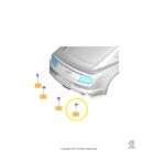 Sensor Estacionamento Ford Mustang 5.0 V8 2018 2021 Traseiro - Imagem 2