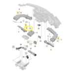 Atuador Caixa Ar Forçado Painel Porsche Taycan 2021 a 2024 - Imagem 2