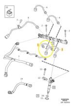 Mangueira Flauta Combustivel Volvo Xc60 D5 2018 2021 Diesel - Imagem 2