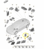 Modulo Conforto Bcm Porsche Taycan Turbo 2021 2022 2023 2024 - Imagem 2