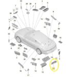 Modulo Sensor Keyless Porsche Taycan Turbo 2021 a 2024 Traseiro - Imagem 2