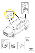 Modulo Chave Keyless Porta Volvo Xc90 Xc60 T6 2016 A 2022 MotorJan