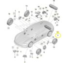 Mini Tweeter Porta Porsche Taycan Turbo 2021 a 2024 Traseiro - Imagem 2