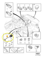 Tomada Voltagem Tensao Igniçao Volvo Xc90 T6 2017 A 2021 Oem - Imagem 2