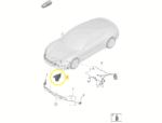 Suporte Chicote Parachoque Porsche Taycan 2021 2024 Dianteiro Esquerdo - Imagem 2