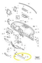 Moldura Acabamento Painel Tabelier Volvo Xc40 T4 2019 A 2021 - Imagem 2