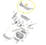Grade Churrasqueira Parabrisa Porsche Taycan 2021 a 2024 Original - Imagem 2