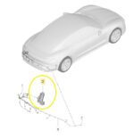 Suporte Chicote Carroceria Porsche Taycan 2021 a 2024 Traseiro - Imagem 2