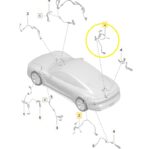 Chicote Sensor Abs Porsche Taycan Turbo 2021 a 2024 Traseiro - Imagem 3