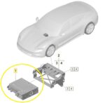 Modulo Central Multimidia Porsche Taycan Turbo 2021 a 2024 - Imagem 2