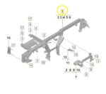 Suporte Painel Tabelier Porsche Taycan Turbo 2021 a 2024 - Imagem 2