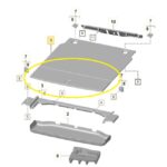 Tampao Assoalho Porta Malas Porsche Taycan Turbo 2021 a 2024 - Imagem 2