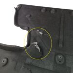 Protetor Assoalho Central Traseiro Porsche Taycan 2021 2024 - Imagem 5