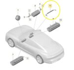 Suporte Airbag Painel Porsche Taycan Turbo 2021 a 2024 Direito - Imagem 3