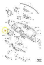 Moldura Painel Instrumento Volvo Xc40 T4 2019 A 2021 Original - Imagem 2
