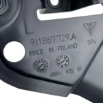 Suporte Coluna Porsche Taycan Turbo 2021 a 2024 Traseiro Esquerdo - Imagem 7