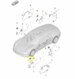 Modulo Comando Porta Porsche Taycan 2021 A 2024 Dianteiro Esquerdo - Imagem 2