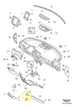 Acabamento Friso Painel Volvo Xc40 T4 2019 A 2021 Direito - Imagem 2
