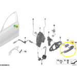 Maçaneta Porta Bmw M3 Competition G80 2021 a 2025 Diant Dir - Imagem 2