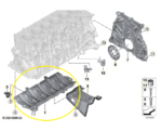 Defletor Oleo Carter Motor M2c M3 G80 G87 S58 2020 21 a 2024 - Imagem 2