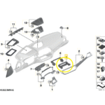 Suporte Central Multimidia Bmw M3 Competition G80 2020 2024 - Imagem 2