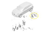 Modulo Radar Ponto Cego Porsche Macan Gts 2020 2024 Tras Dir - Imagem 2
