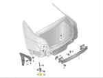 Suporte Guia Parachoque Audi Rs4 2.9 V6 2019 2021 Tras Esq - Imagem 2