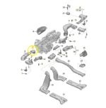 Duto Saida Ar Central Painel Audi Rs4 2.9 V6 2019 2020 2021 - Imagem 2