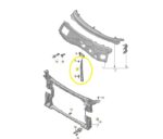 Barra Reforço Painel Frontal Audi Rs4 2.9 V6 2019 a 2021 Dir - Imagem 2