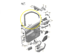 Moldura Arco Porta Audi Rs4 2.9 V6 2019 a 2021 Diant Direit - Imagem 2