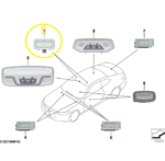 Luz Cortesia Quebra Sol Bmw M2 Coupe G87 2022 2023 a 2025 - Imagem 2