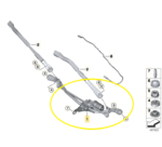 Galhada Motor Limpador Parabrisa Bmw M3 Competition G80 2021 A 2025 - Imagem 2