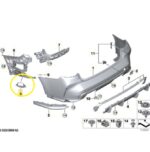 Suporte Sensor Ponto Cego Bmw M3 G80 2022 Traseiro Esquerdo - Imagem 2