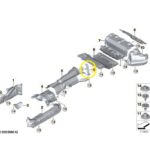 Suporte Defletor Termico Tanque Bmw M3 G80 2021 2025 Esquerd - Imagem 2